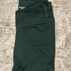Old Navy CloudComfy High Waist Green Leggings